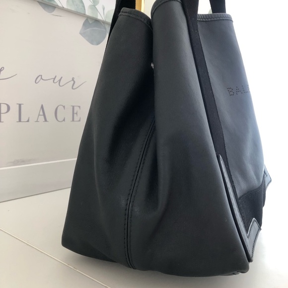 Balenciaga Navy Cabas Small Leather Tote Black - Picture 10 of 16